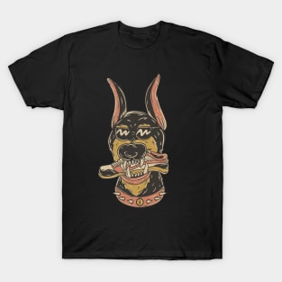 hand drawn dog eat sneaker T-Shirt